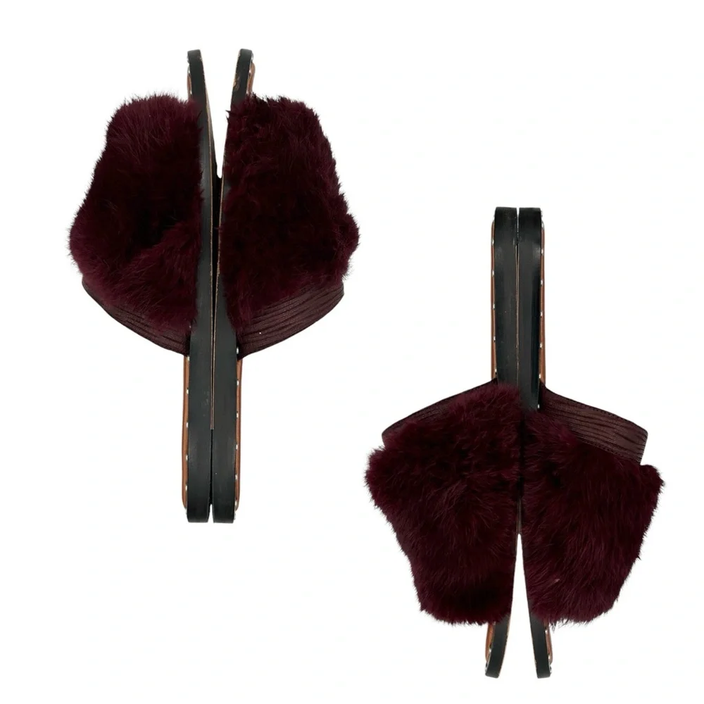 1. State Carrisma Fur Studded Slide Sandals (8M)